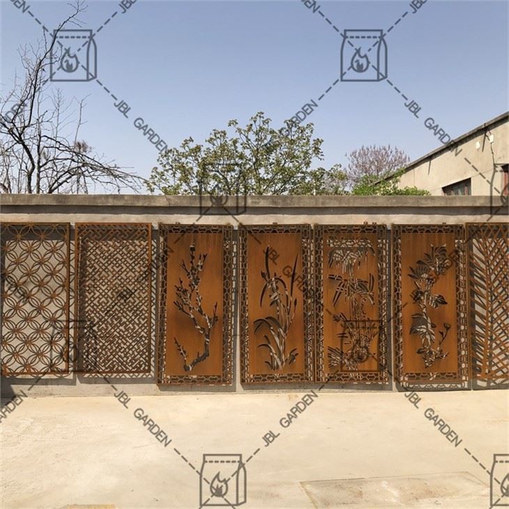 Corten Steel Divider skrautskjár