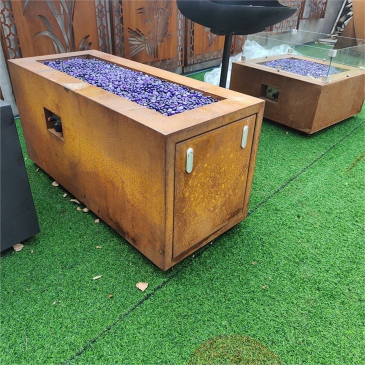 Corten Gas Fire Pits