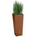 Mid Century Round Metal Planters