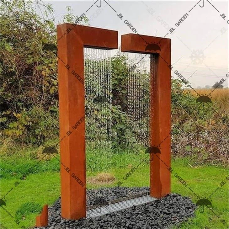 Outdoor Water Fountains Corten Steel