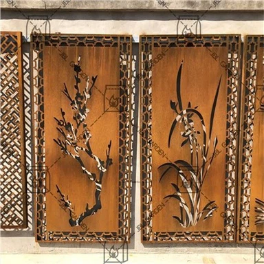 Privacy Corten Steel Screen Panels
