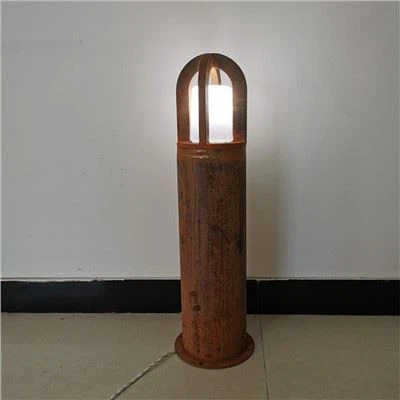 Corten Steel Úti Led Light Bollard Með LED lýsingu