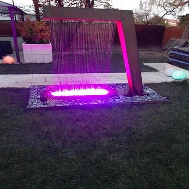 Corten Steel Outdoor Water Fountain Garden