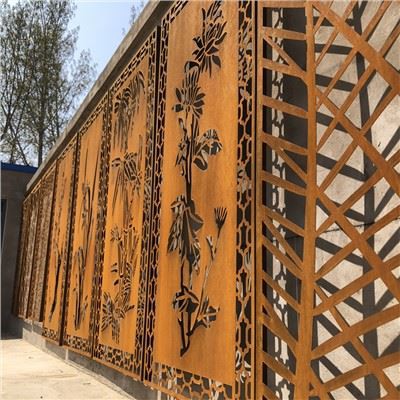 Sérsniðin Corten Steel Laser Cut Skjár