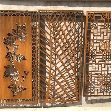 Garden Privacy Art Metal Skjár Panels