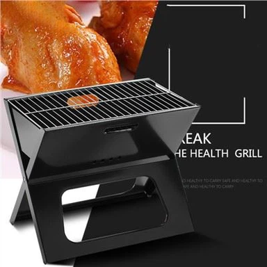 Heimilis flytjanlegt grillgrill viðargrill viðargrill utanhúss