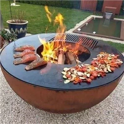 Úti viðarbrennandi grill