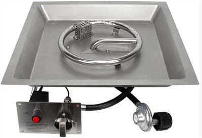 Square Úti Gas Eld Pit brennari