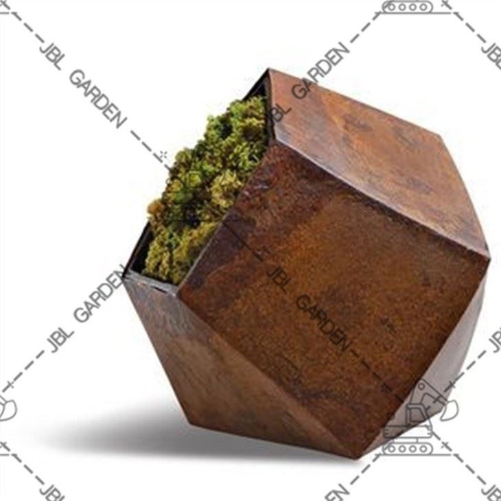 Wood And Metal Planter