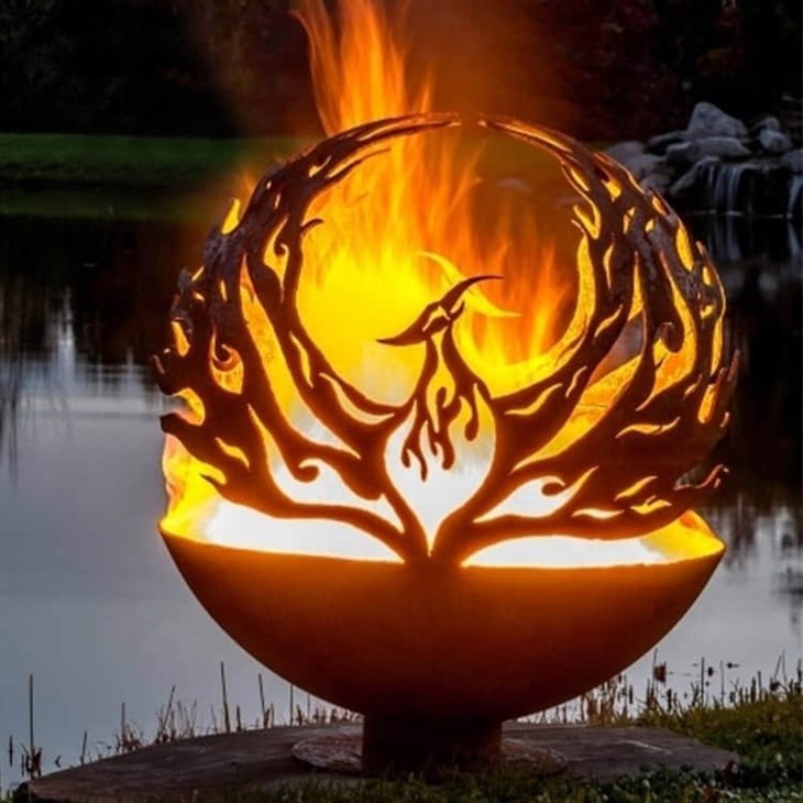Decorative Globe Fire Pit