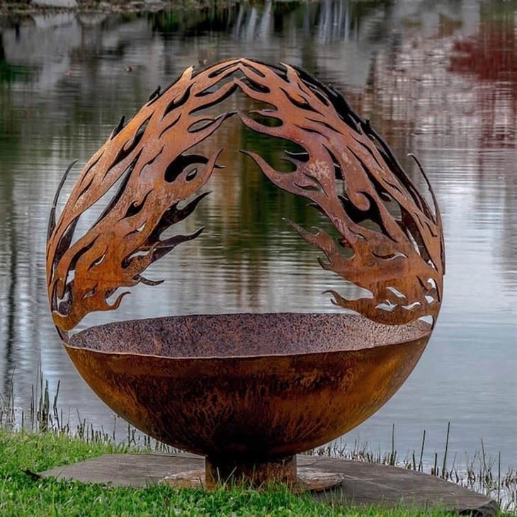 Decorative Globe Fire Pit