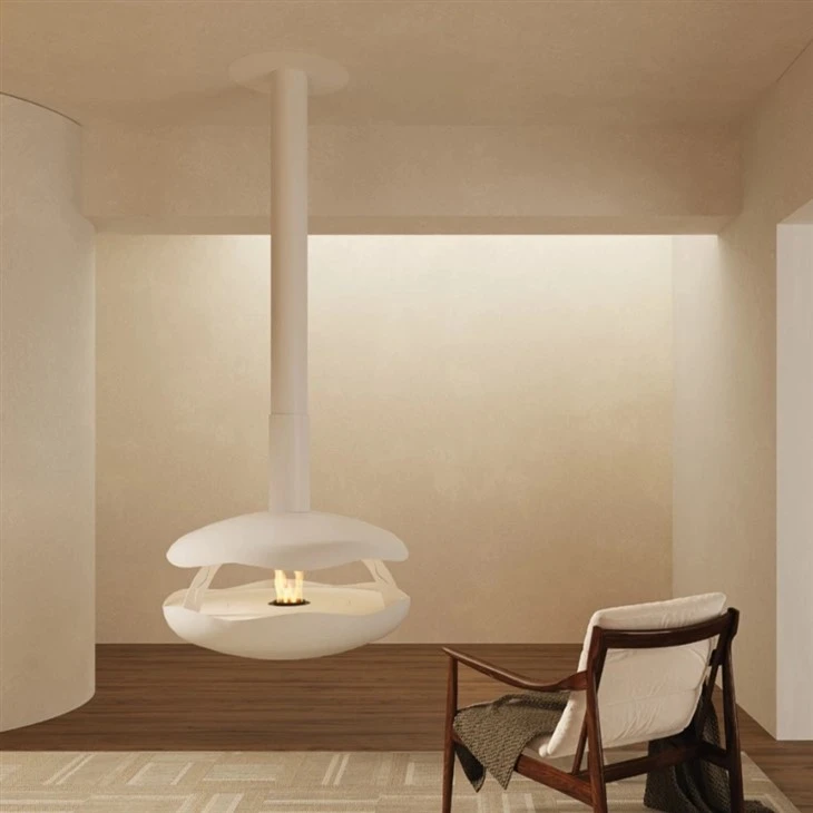 Deroctive Metal Suspended Bioethanol Fireplace