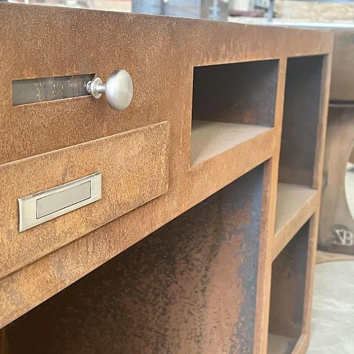 Durable Weathering Steel Barbecue Grill For Outdoor Patios factory