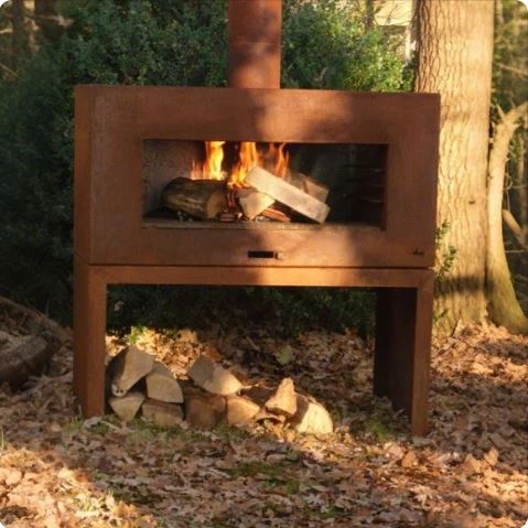 Garden Corten Steel Rusty Fireplace