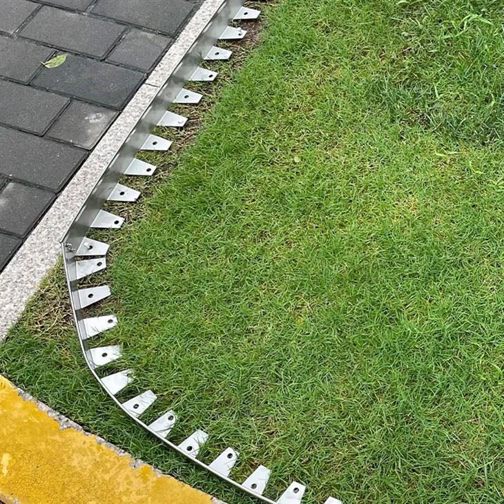 Úti ryðfríu stáli grassteinaskilari