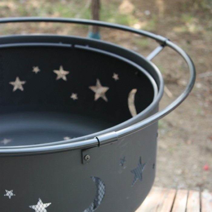 Star Moon Shaped Grill Fire Pit Star Moon Shaped Grill Fire Pit