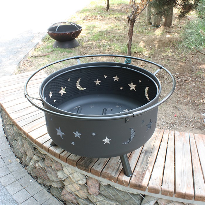 Star Moon Shaped Grill Fire Pit Star Moon Shaped Grill Fire Pit