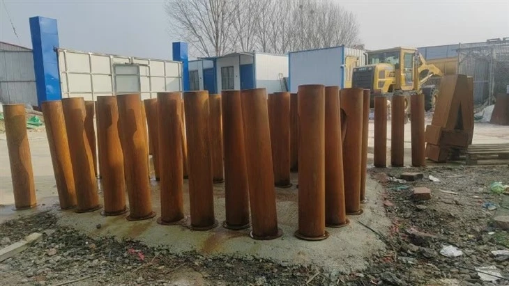 Rust Corten Steel Outdoor Beautiful Lighting With Bollards best