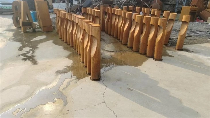Rust Finish Outdoor Round Post Lamps high quality