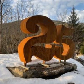 Corten stálskreytingar