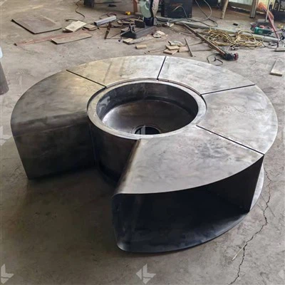 Corten Steel Verönd Eldgryfja með grilli