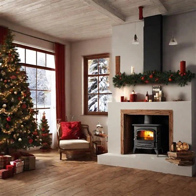 Frístandandi steypujárns kolaeldstæði