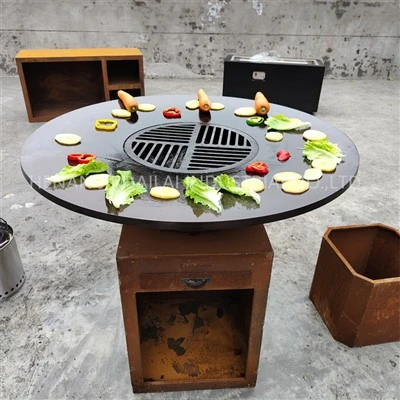 Gæða Útigrill Corten Stál