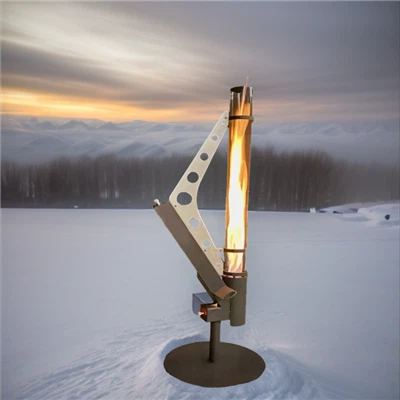 wood-pellet stove for outside taking