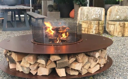 Steel Fire Pit With Chairs